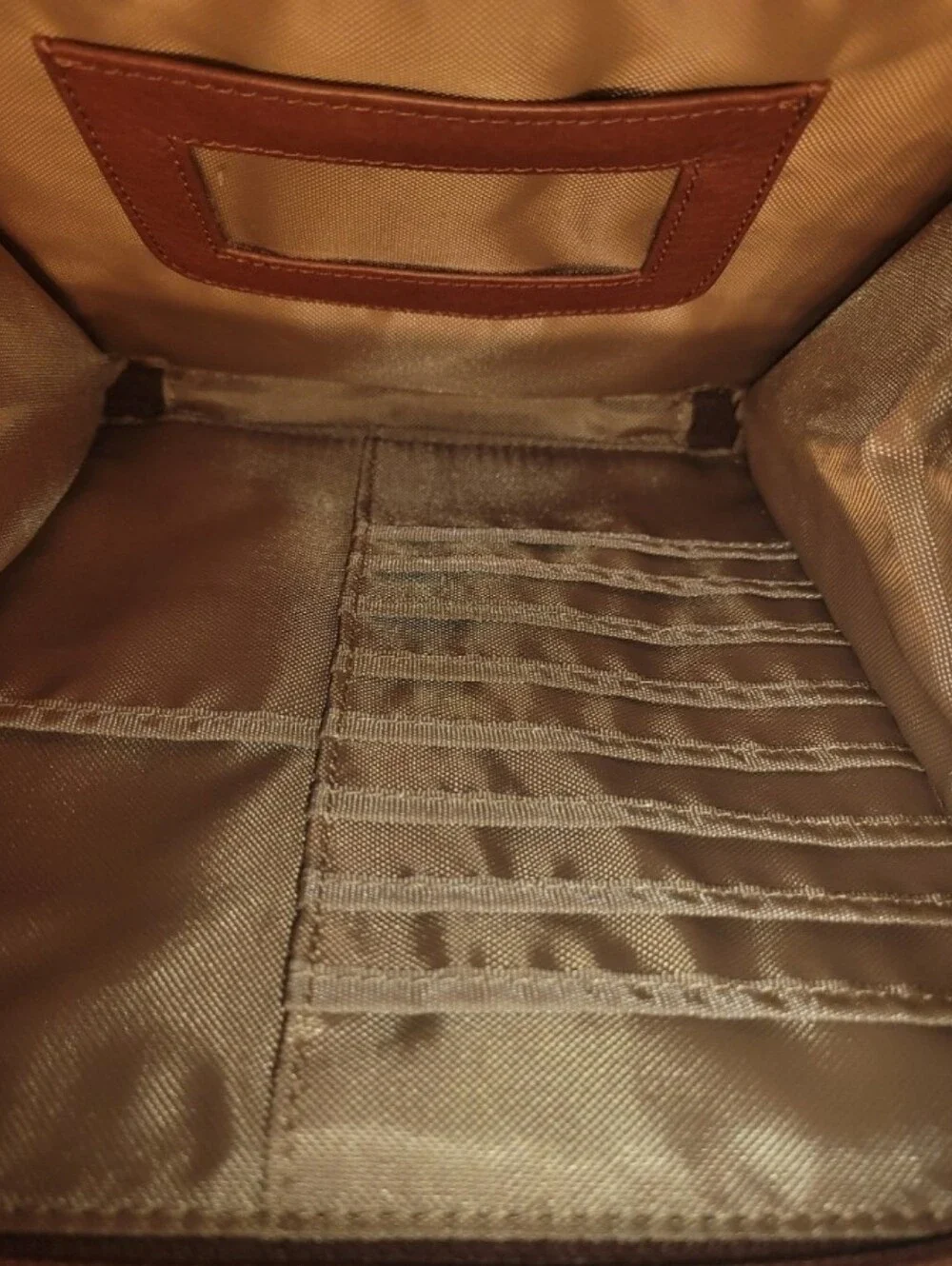 Brown Leather Travel Crossbody Bag by Osgoode Marley